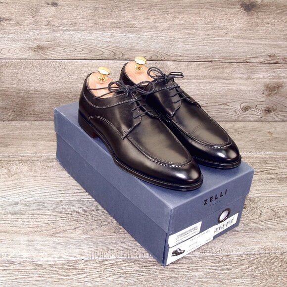 *NIB* $475 Nordstrom ZELLI Italia 9 M Verona Italian Derby Black * add $15 Trees main image 14